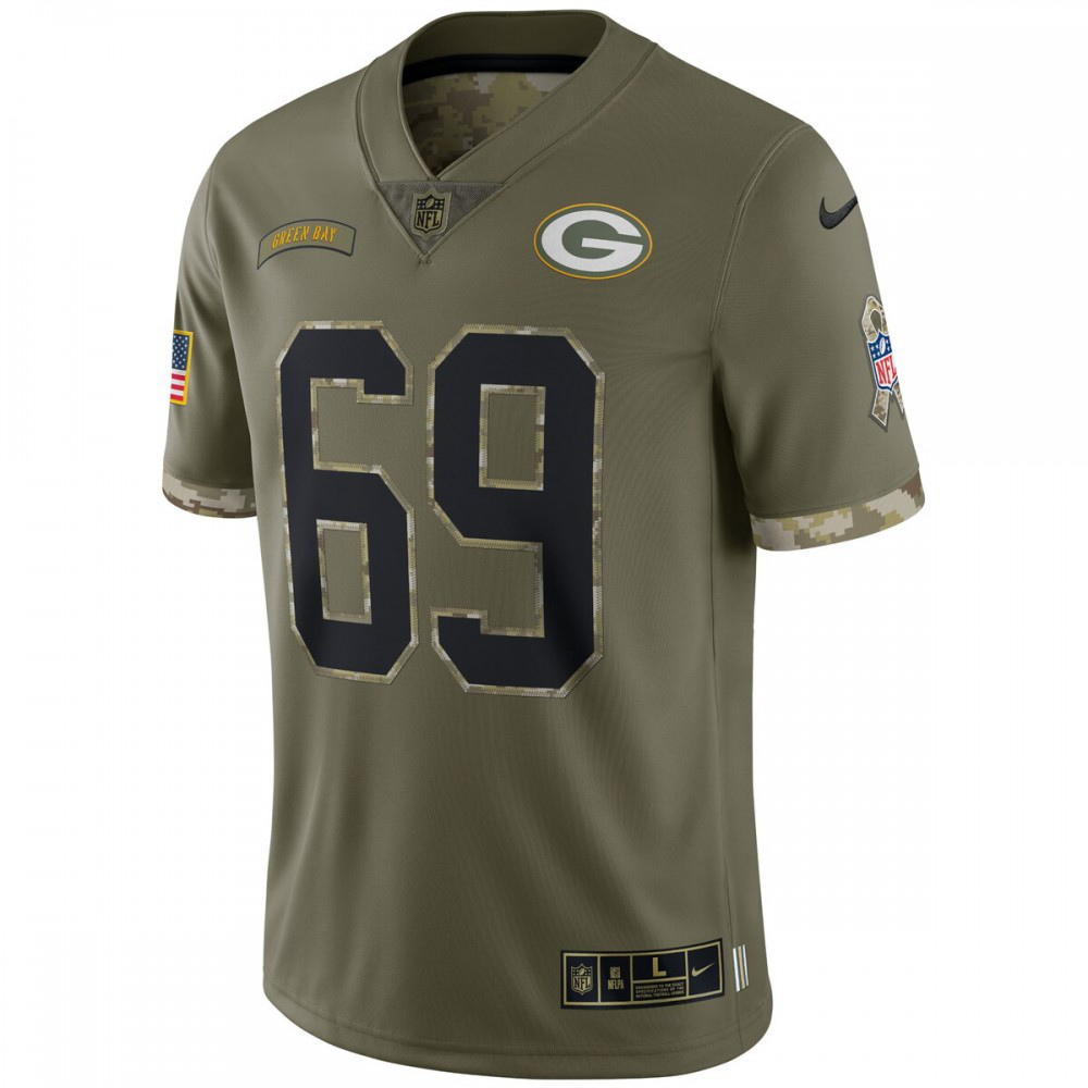 David Bakhtiari Green Bay Packers Nike 2022 Salute To Service Limited Jersey - Olive-Profan Arena
